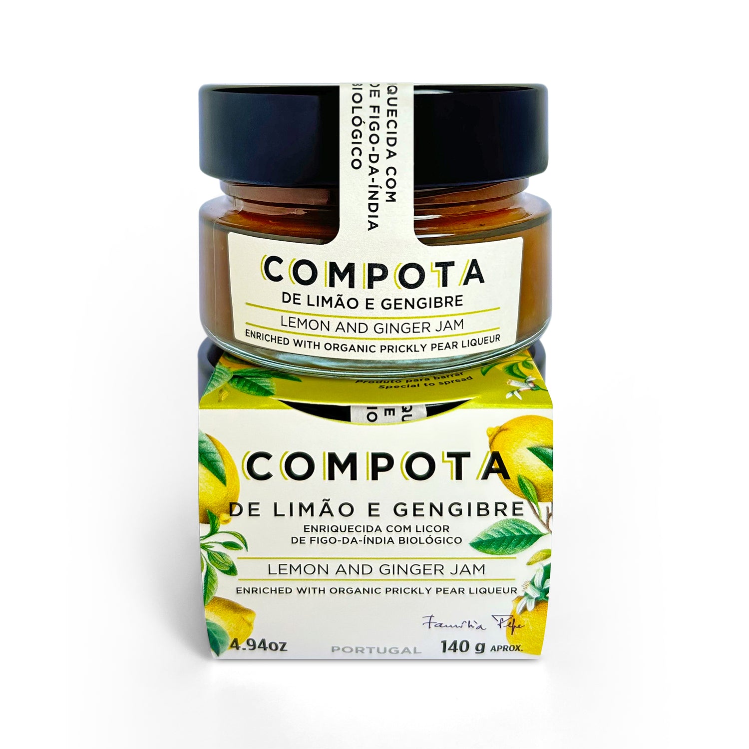 COMPOTA DE LIMÃO E GENGIBRE - 140G